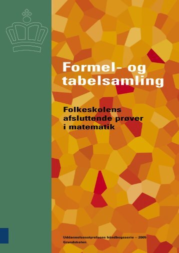 formelsamling undervisningsministeriet formelsamling undervisningsministeriet